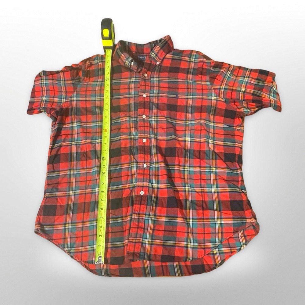 Ralph Lauren Classic Fit Plaid‎ Button Down Shirt  XL Red casual office
Preppy - Picture 3 of 6